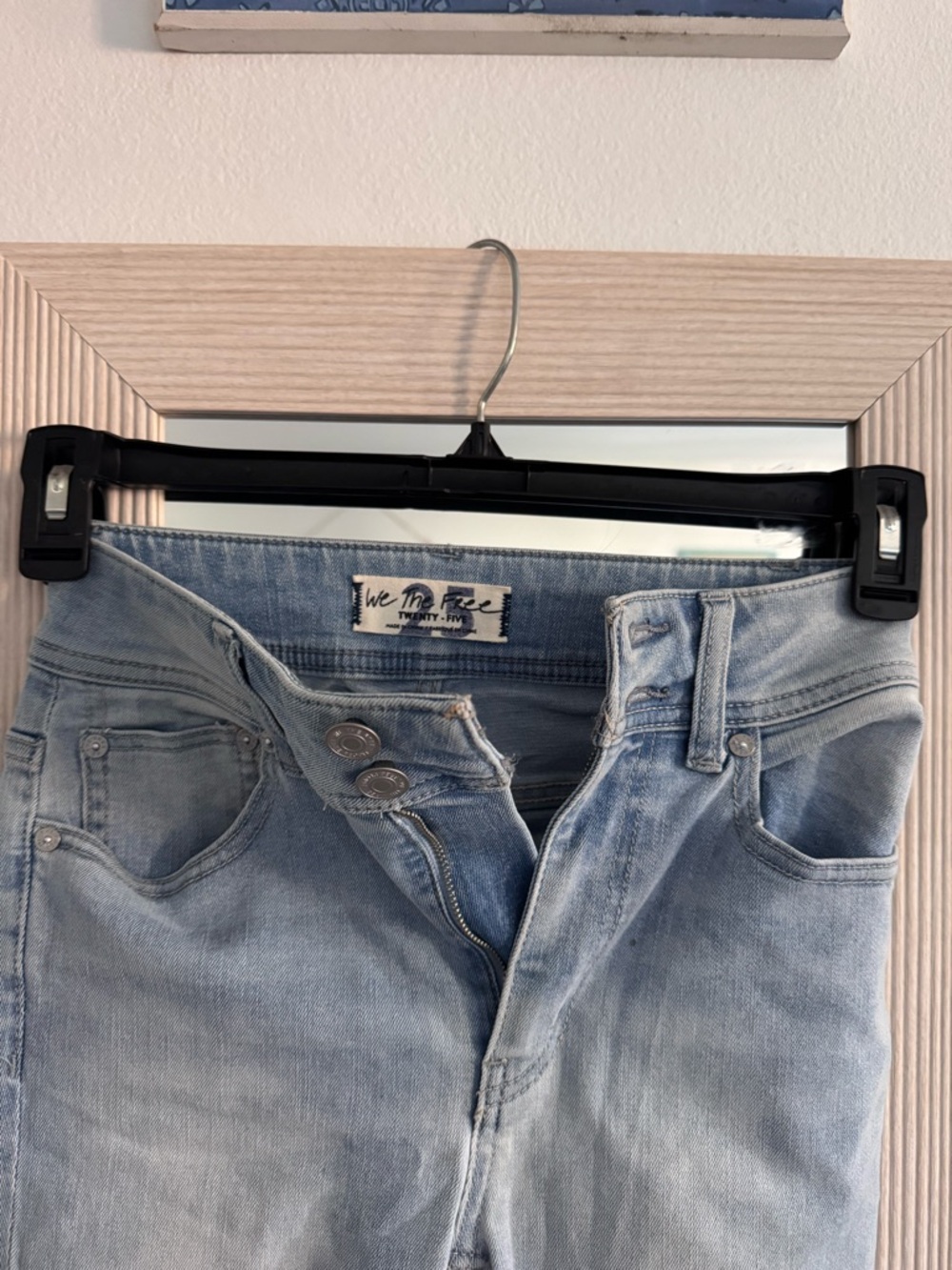 We The Free Faded Light Blue High-Rise Women's Jeans
